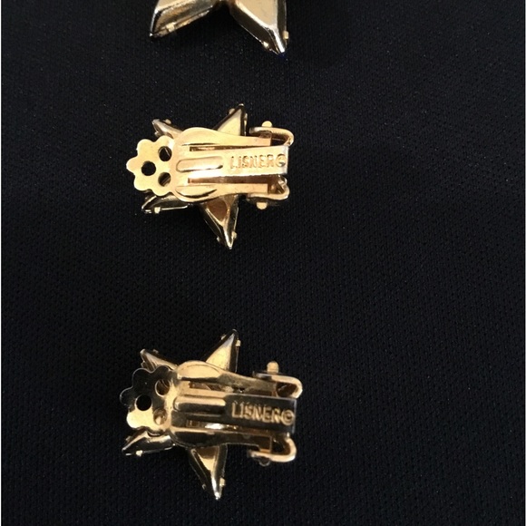 VTG Lisner Star Earrings and Brooch - Picture 2 of 5